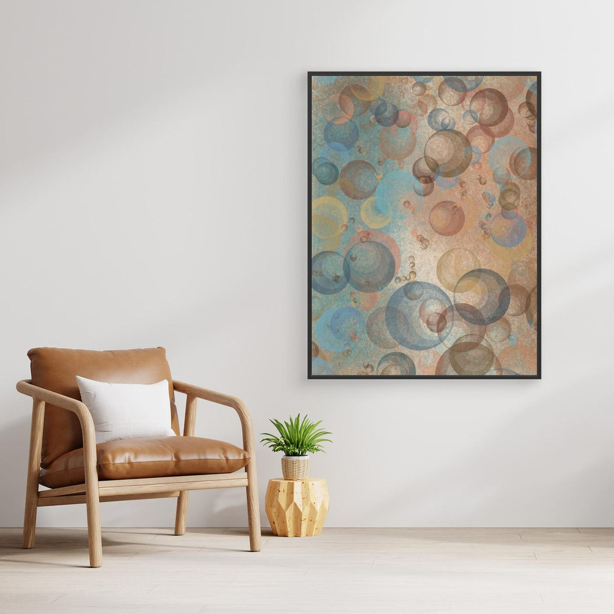 “Orbs of Becoming" – A Dreamy Abstract printed on Canvas